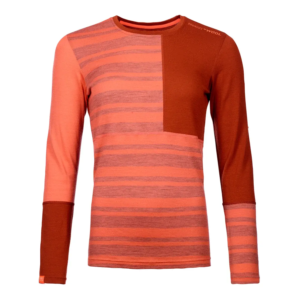 Dámské funkční triko Ortovox 185 Rock'n'Wool Long Coral