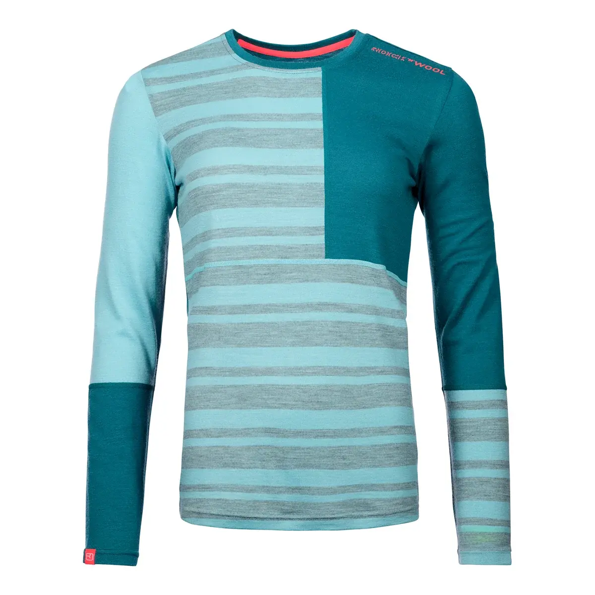 Ortovox Damen-Funktionsshirt Ortovox 185 Rock'n'Wool Long Ice waterfall