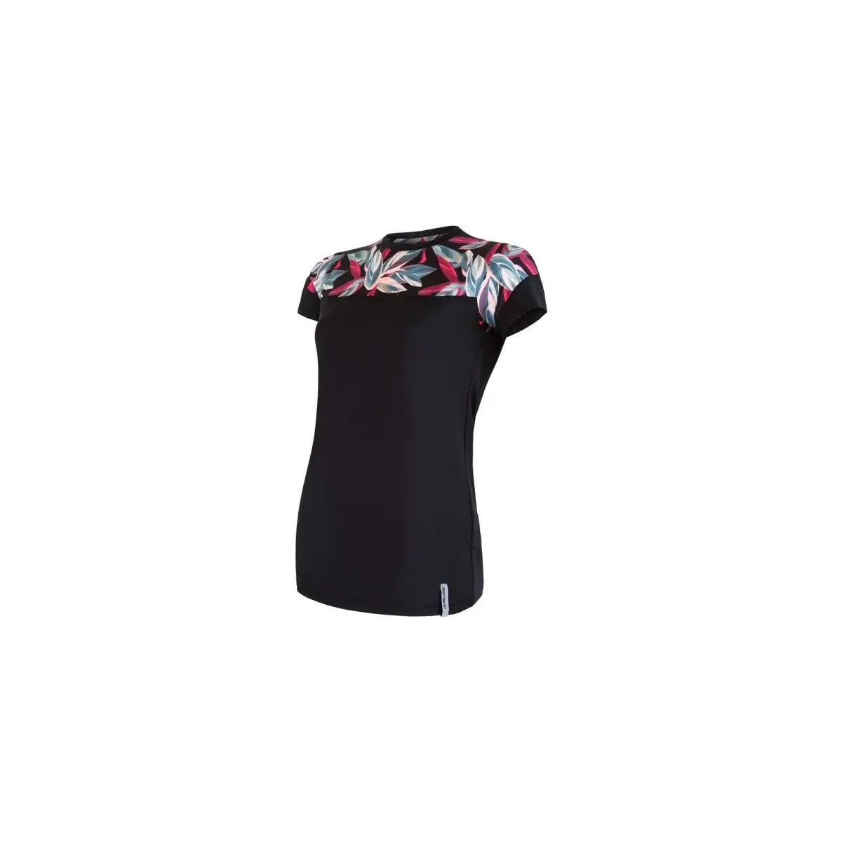Damen-Funktionsshirt Sensor Coolmax Impress schwarz/leaves