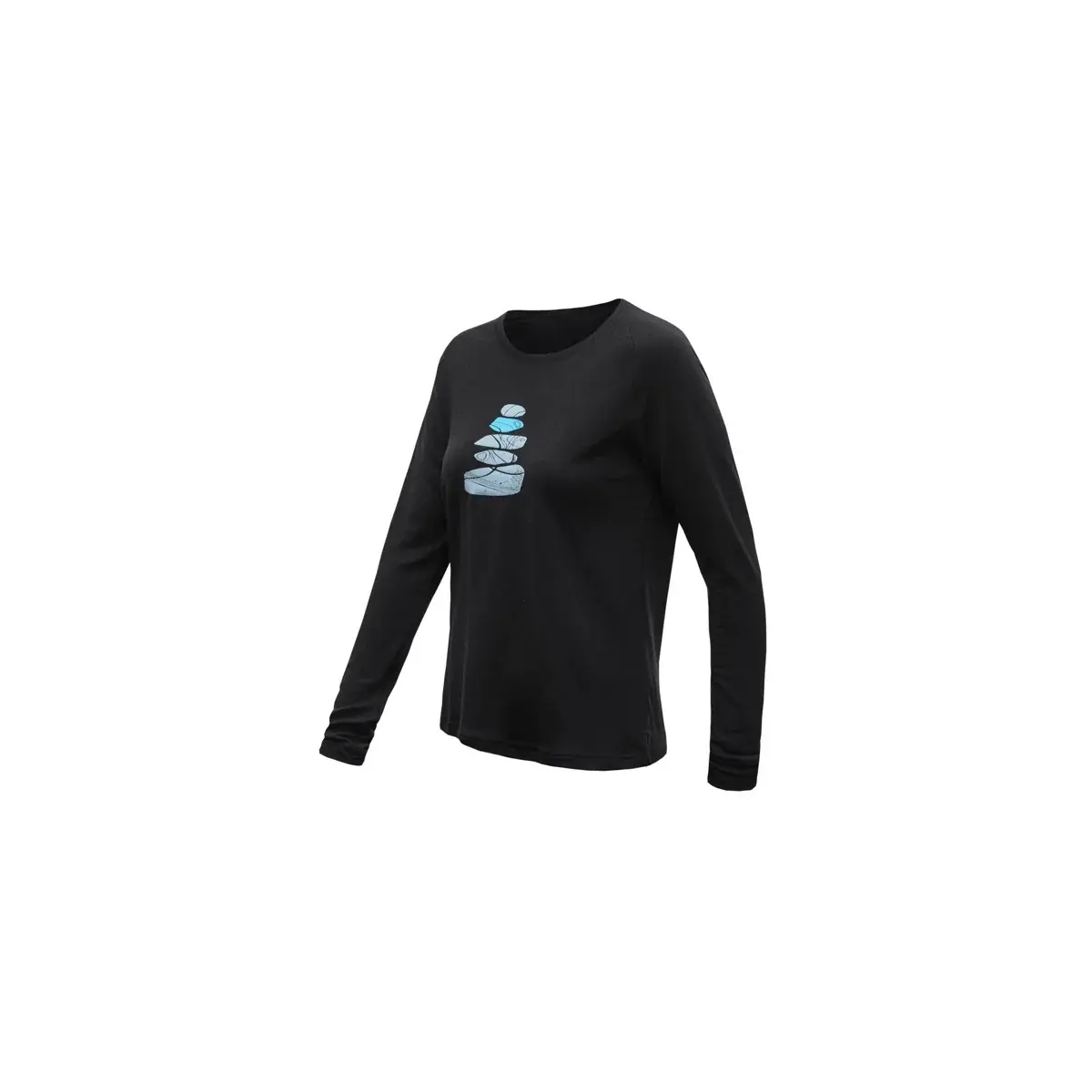 Sensor Damen-Funktionsshirt Sensor Merino Blend Stone schwarz