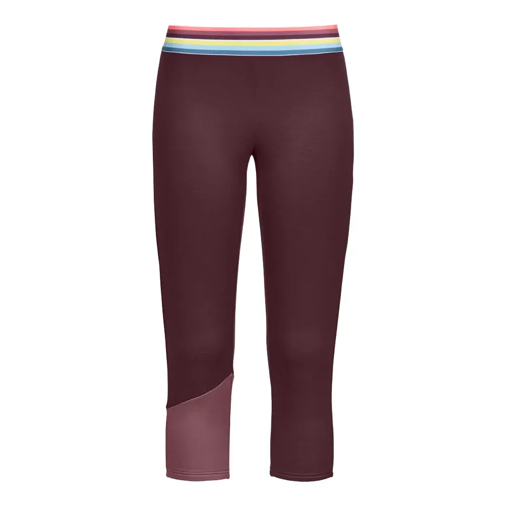 Ortovox Damen 3/4 Woll-Funktionshose Ortovox W's Fleece Light Short Pants Winetasting