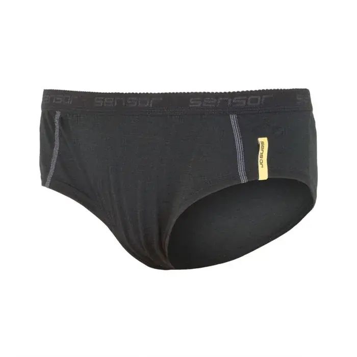 Sensor Damenslip Sensor Merino Active schwarz