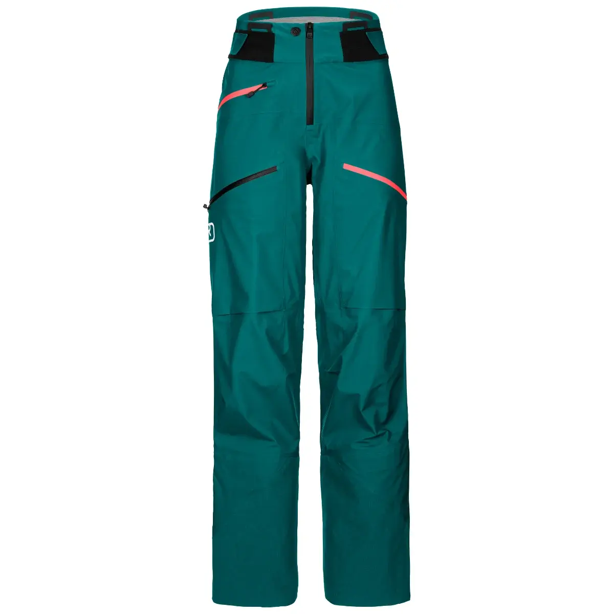 Damen-Freeridehose Ortovox 3L Deep Shell Pacific green