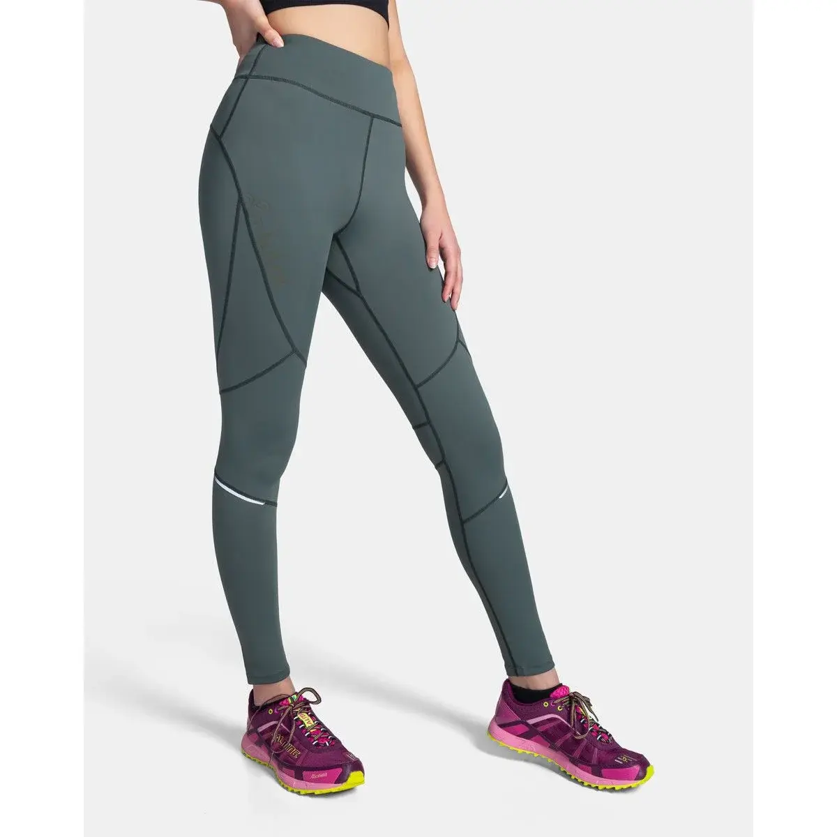 Damen-Fitnessleggings Kilpi Lamire-W dunkelgrün