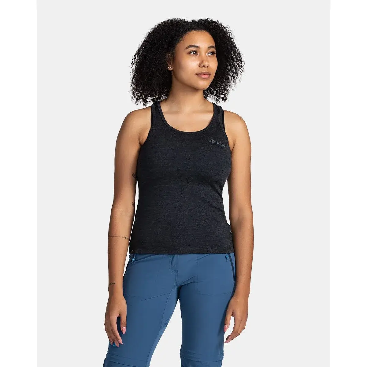 Kilpi Damen-Merino-Tanktop Kilpi Mirien-W dunkelgrau