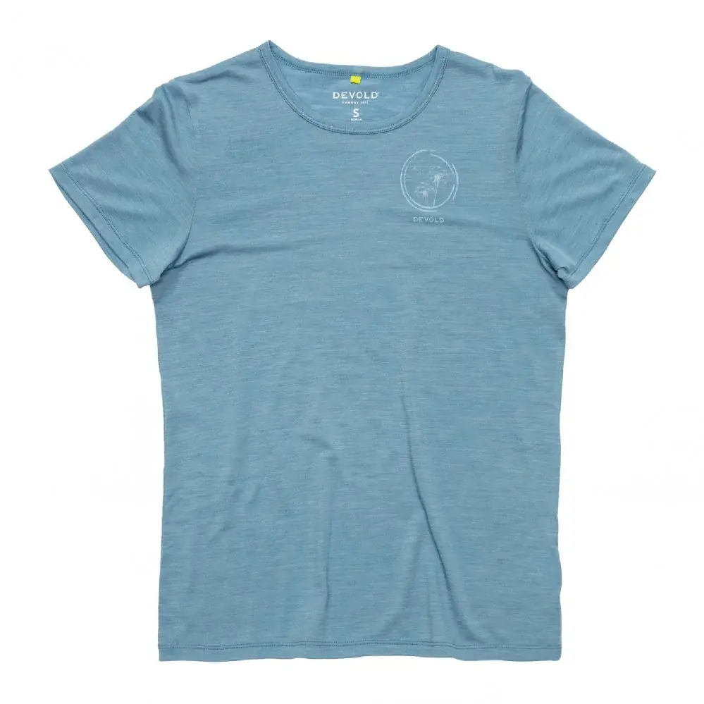 Dámské merino triko Devold Active "Spring" Tee WMN skyblue