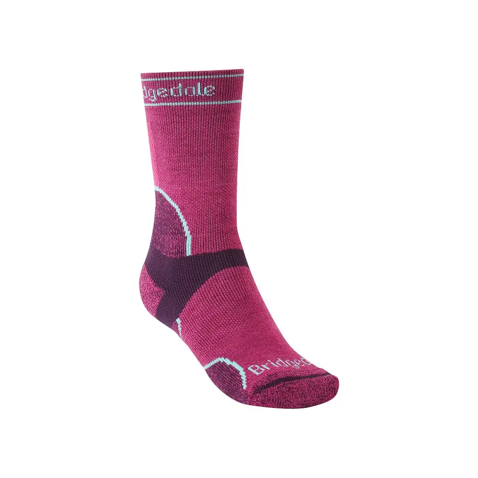 Bridgedale Damen-Laufsocken Bridgedale Trail Run MW T2 MS Crew Women's berry
