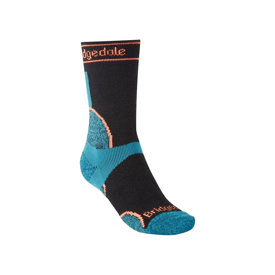 Damen-Laufsocken Bridgedale Trail Run MW T2 MS Crew Women's black