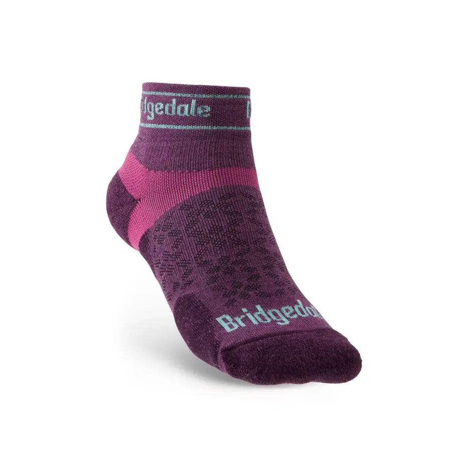Bridgedale Damen-Laufsocken Bridgedale Trail Run UL T2 MS Low damson