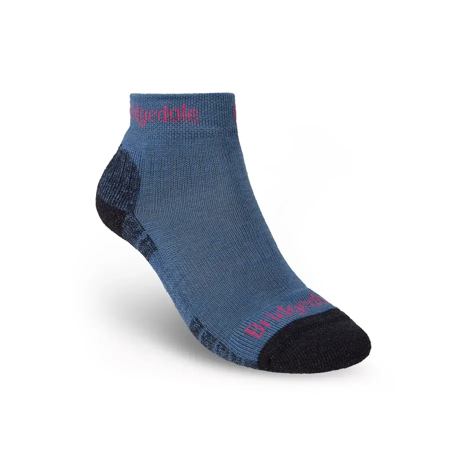 Damensocken Bridgedale Hike Lightweight Performance Ankle Denim