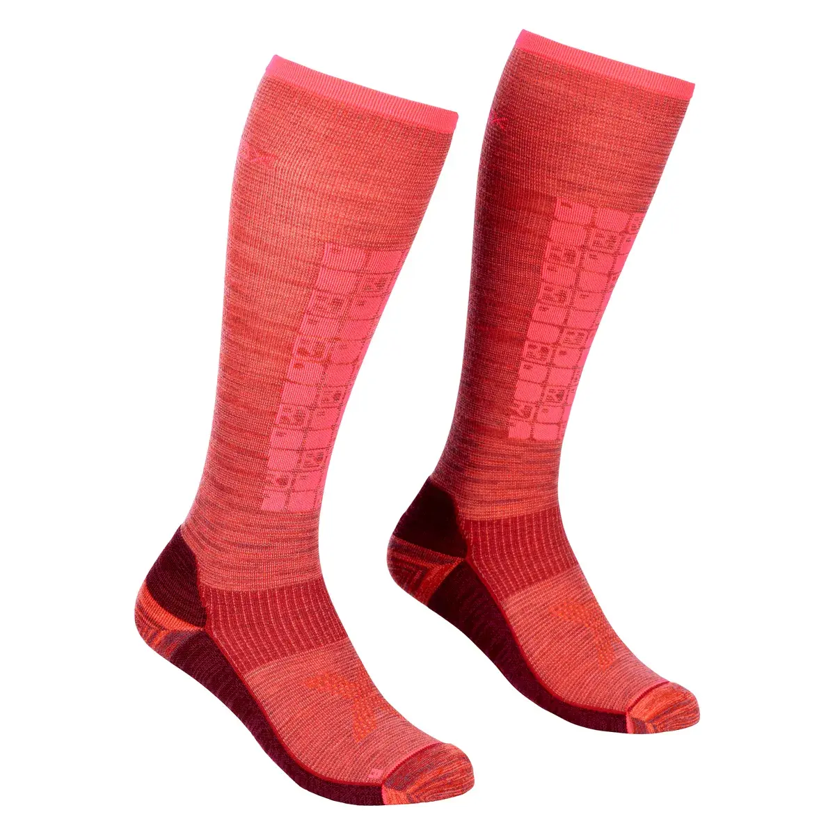Damensocken Ortovox Ski Compression Long Blush