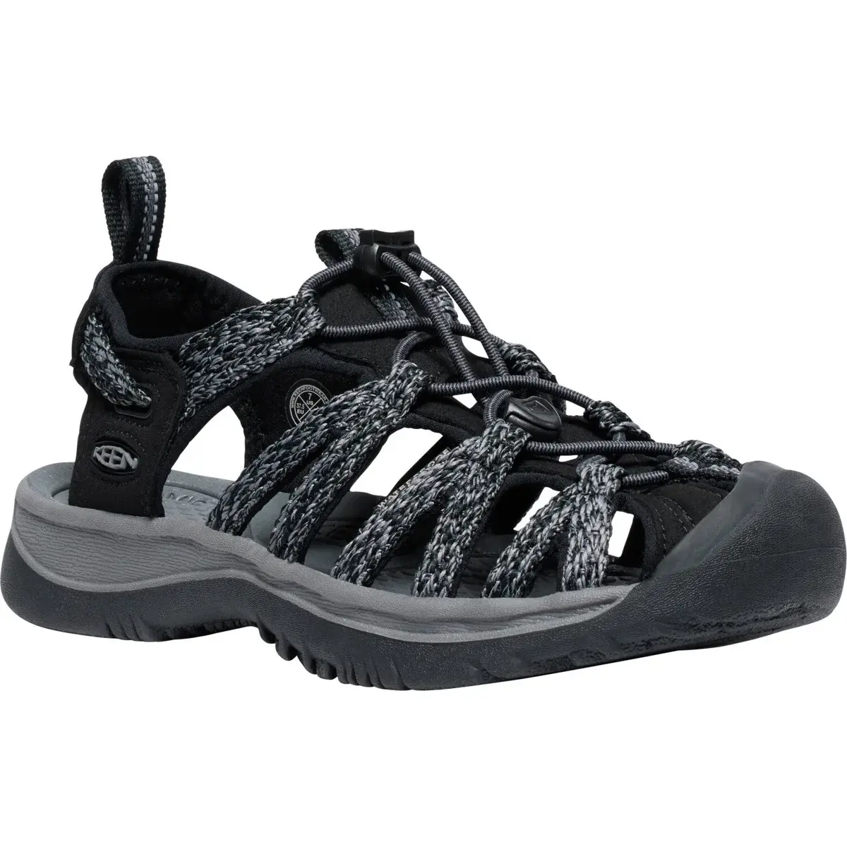 KEEN Damen-Allroundsandalen KEEN Whisper Women black/steel grey
