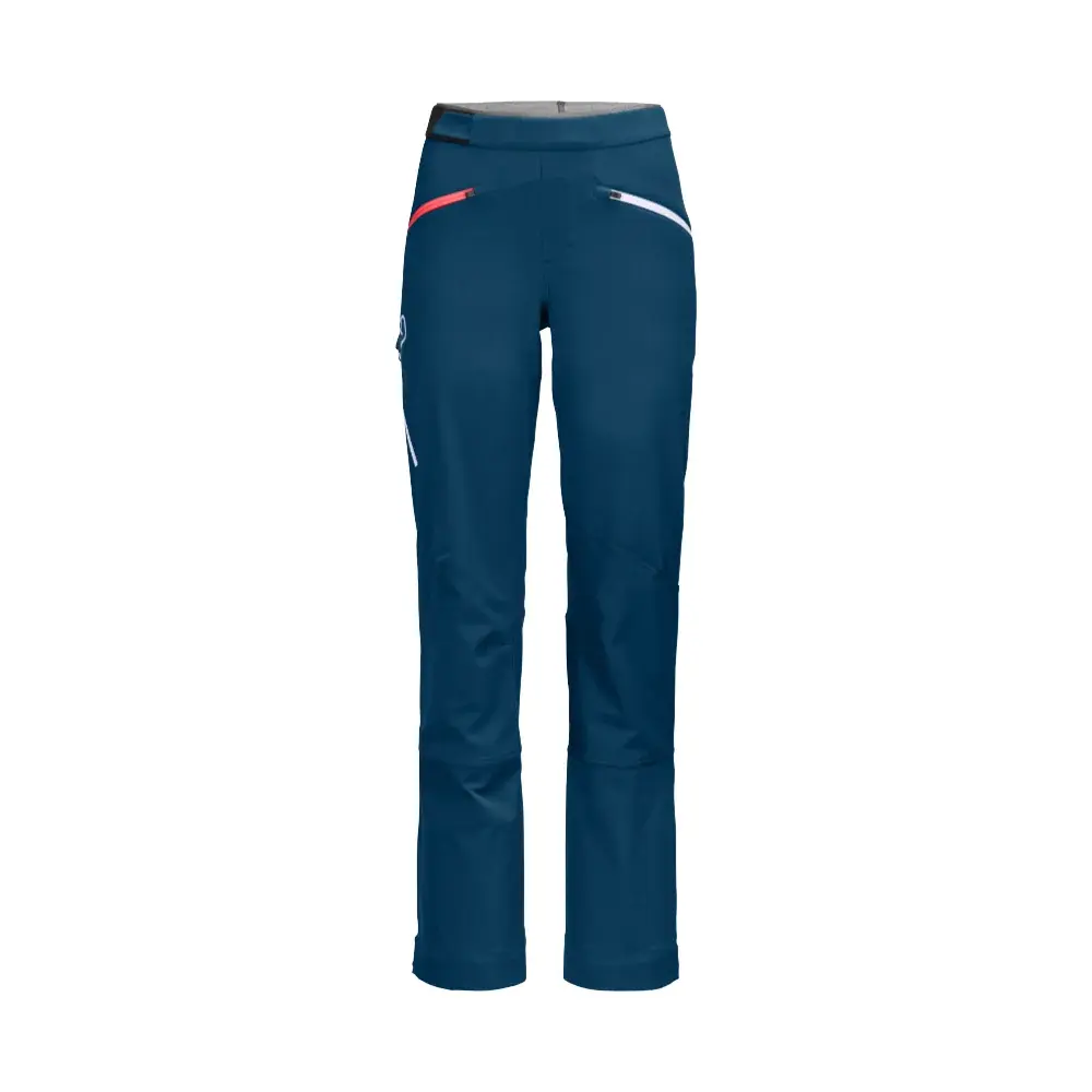 Damen-Softshell-Skitourenhose Ortovox W's Col Becchei Pants Petrol blue