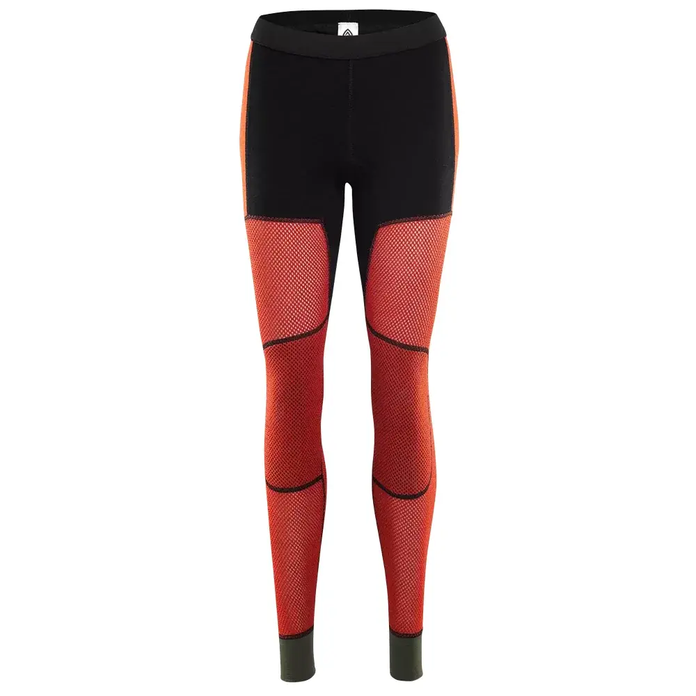 Aclima Damen-Thermounterhose Aclima WoolNet Hiking Longs jet black/poinciana/capulet olive