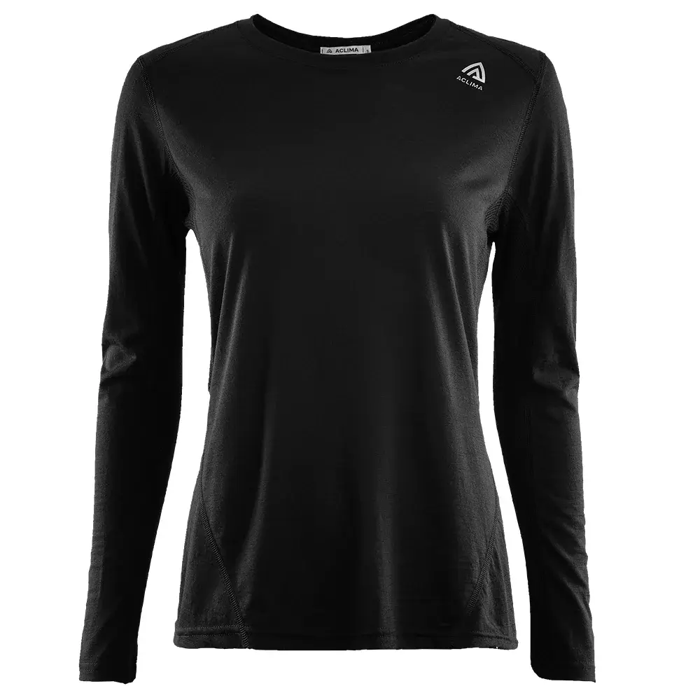 Aclima Damen-Thermoshirt Aclima LightWool Sports Shirt jet black