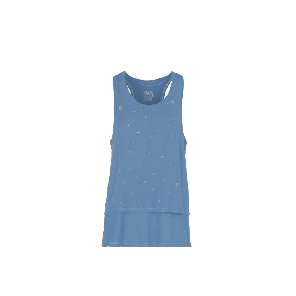 E9 Damen-Tanktop E9 W's Double 2.1 light blue