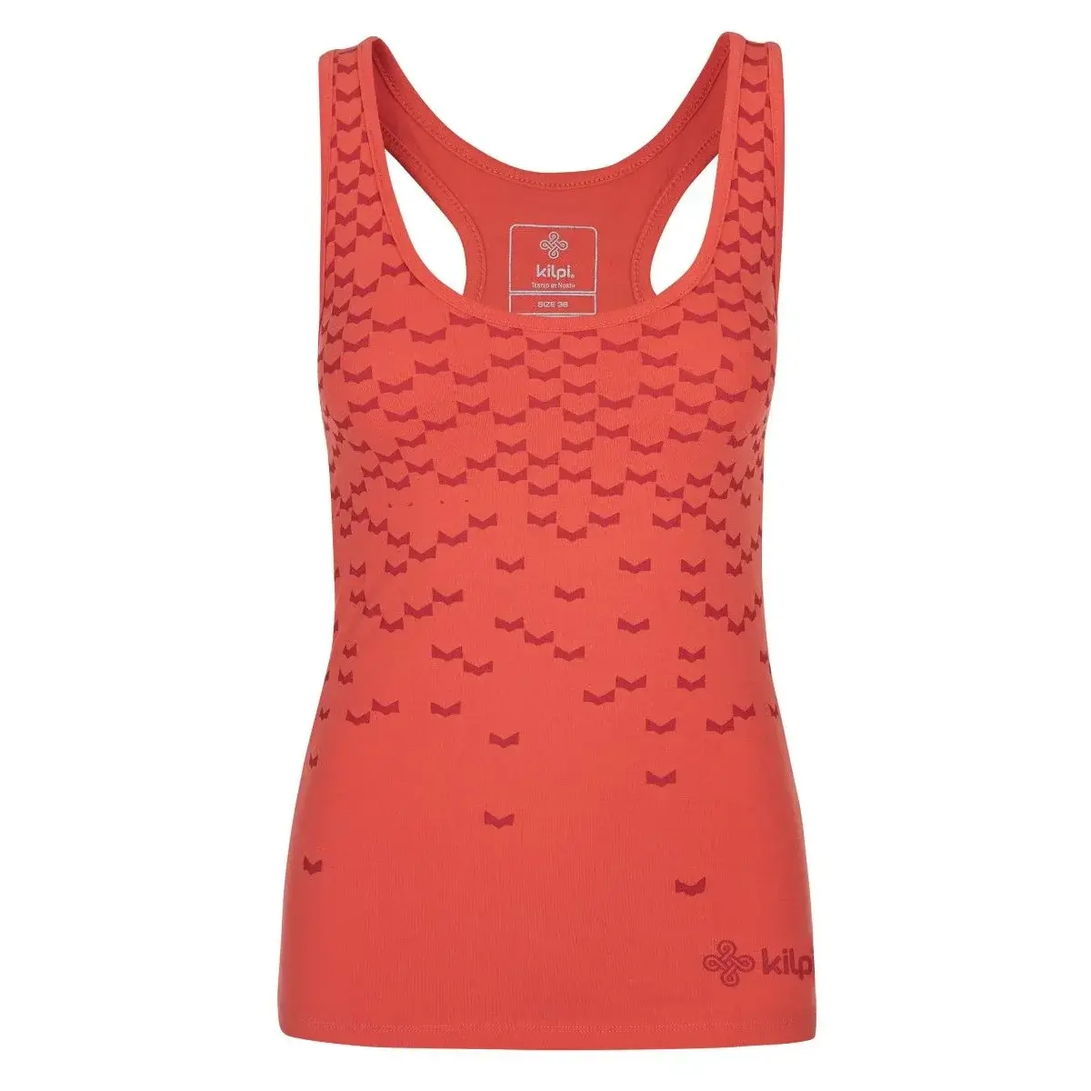 Damen-Baumwoll-Tanktop Kilpi LEAVES-W koralle