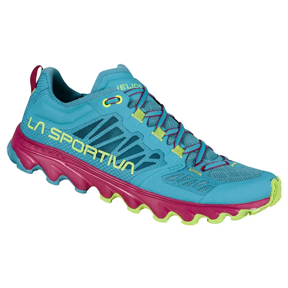 La Sportiva Damen-Trailschuhe La Sportiva Helios III Woman Topaz/Red Plum