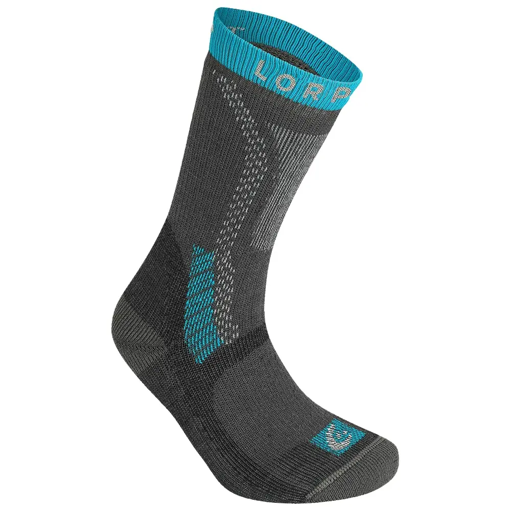 Lorpen Damen-Trekkingsocken Lorpen Heavy Trekker Eco CHARCOAL/BLUE