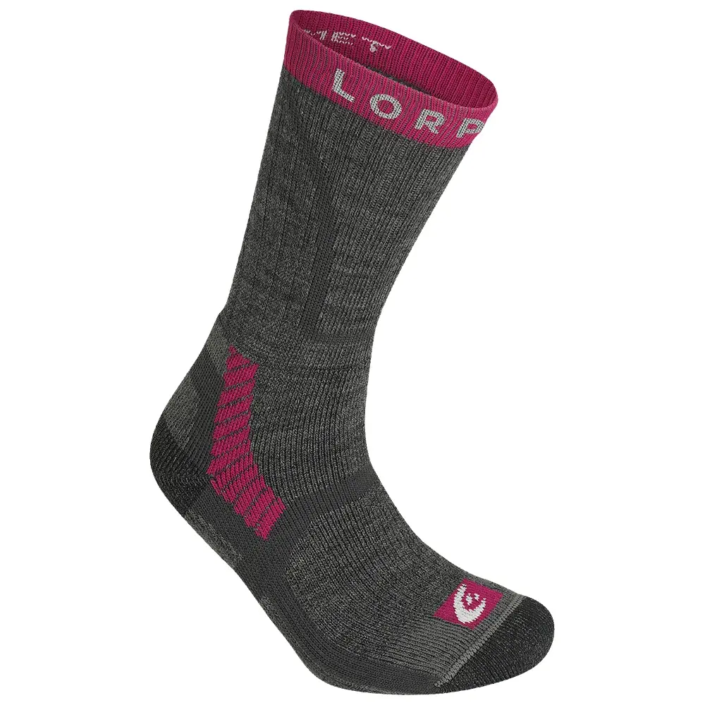 Damen-Trekkingsocken Lorpen Midweight Hiker Eco 5427 CHARCOAL