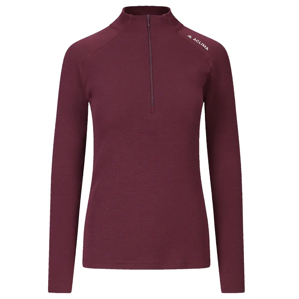 Aclima Damen-T-Shirt Aclima WarmWool Mock Neck Shirt fig