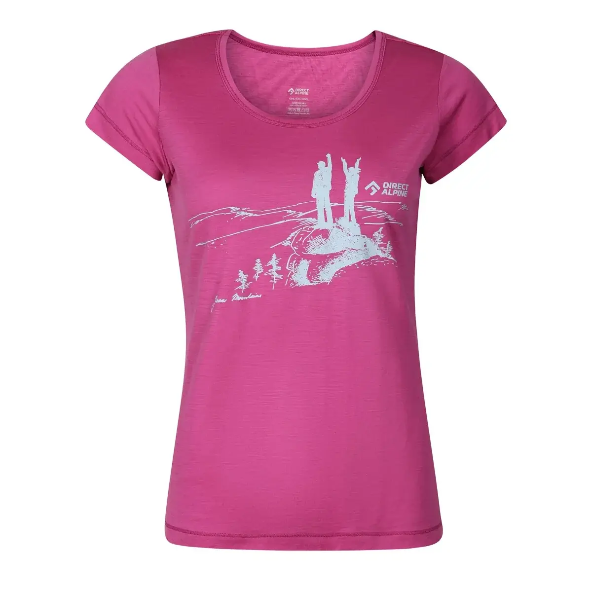 Damen-T-Shirt Direct Alpine Furry Lady orchid (jizera mountains)