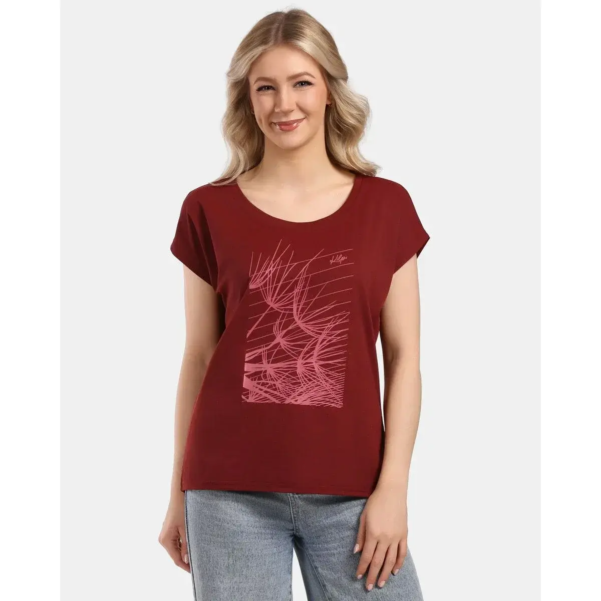 Damen-T-Shirt Kilpi ARONY-W dunkelrot