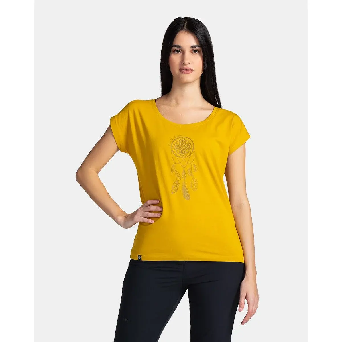 Damen-Baumwoll-T-Shirt Kilpi Roane-W gold