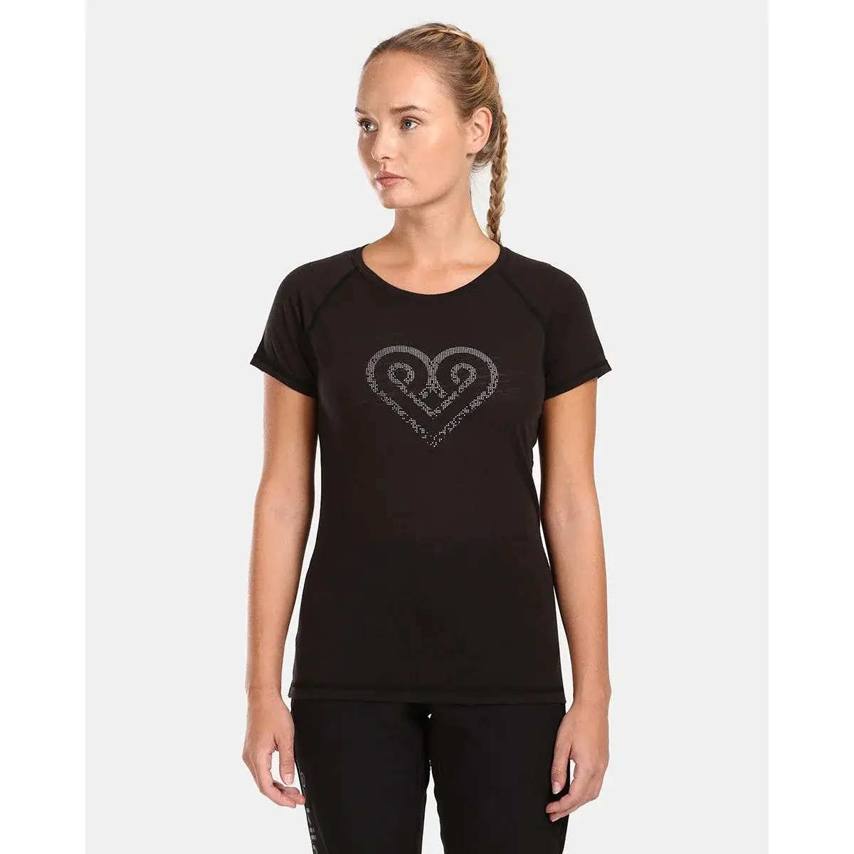 Damen-Wander-T-Shirt Kilpi Zarja-W schwarz