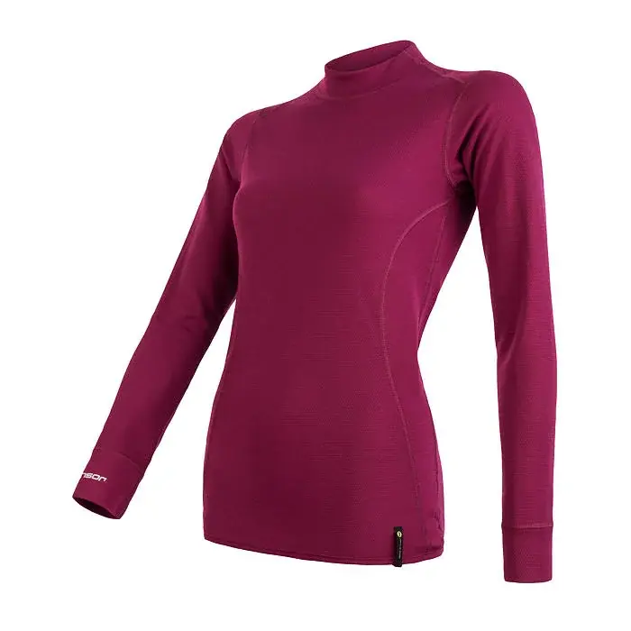 Sensor Damen-Funktions-Langarmshirt Sensor Double Face lilla