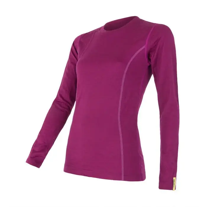 Sensor Damen-Funktions-Langarmshirt Sensor Merino Active lilla
