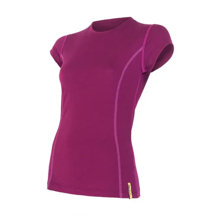 Sensor Damen-Funktions-T-Shirt Sensor Merino Active lilla