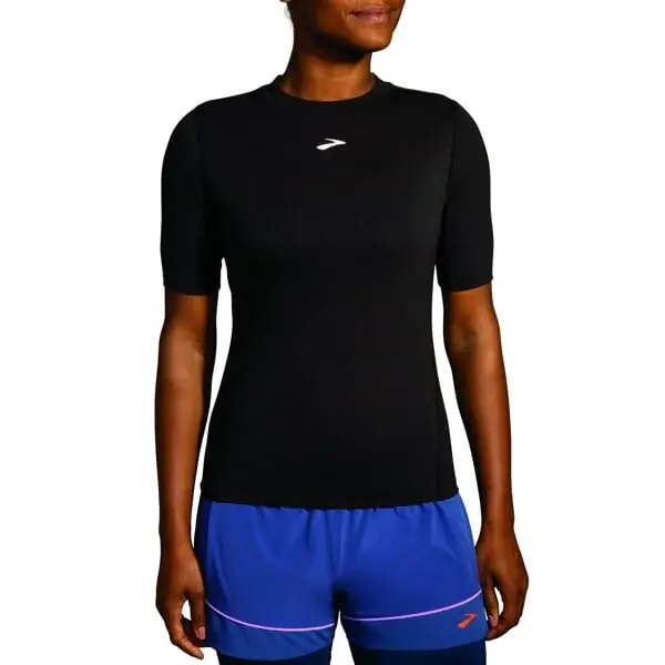 Brooks Damen-T-Shirt Brooks High Point Short Sleeve schwarz