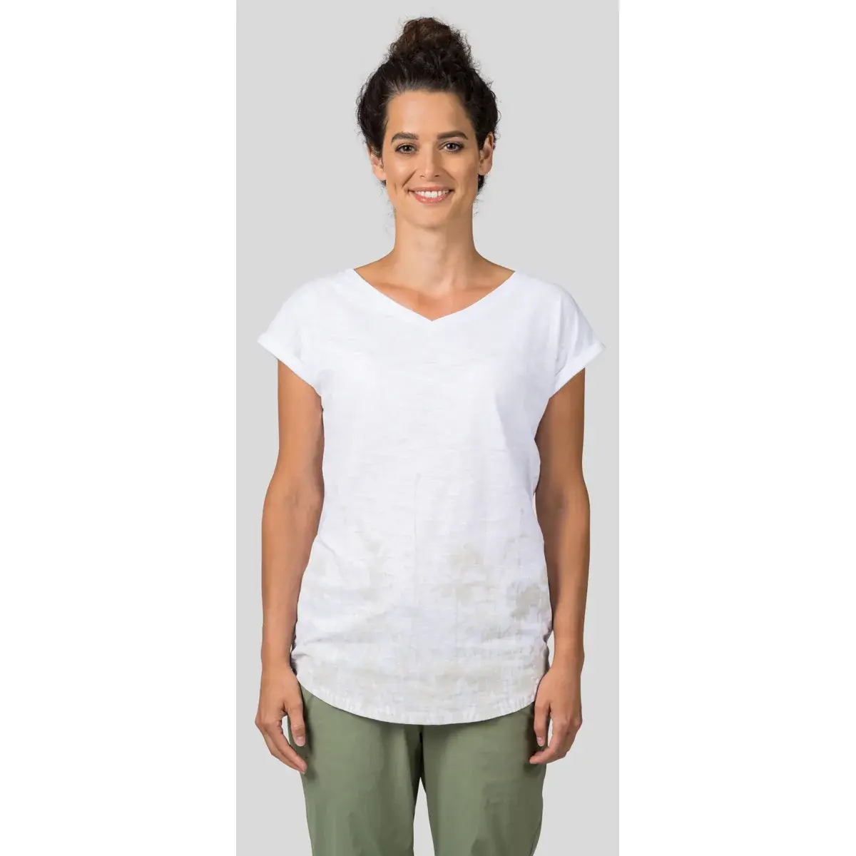 Hannah Damen-T-Shirt Hannah Marme White - gray