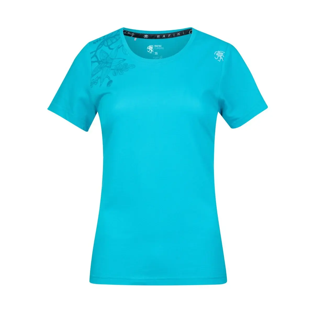Damen-T-Shirt Rafiki Akiyo peacock blue