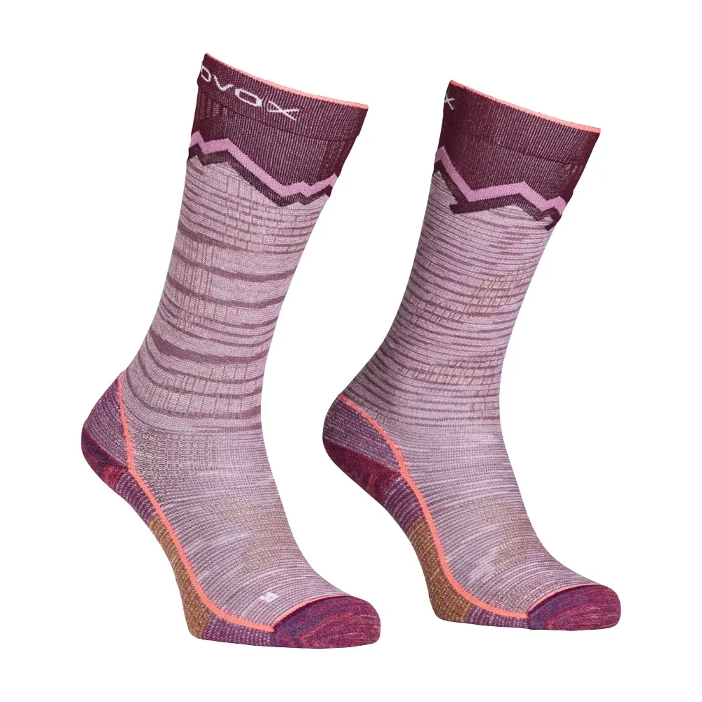 Dámské vysoké ponožky Ortovox W's Tour Long Socks Mountain rose