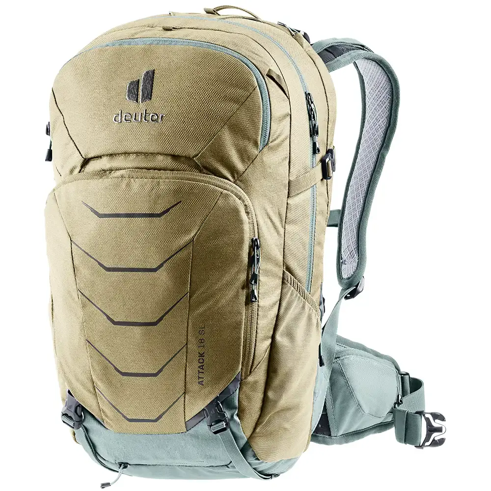 Damen-Fahrradrucksack Deuter Attack 18 SL desert-sage