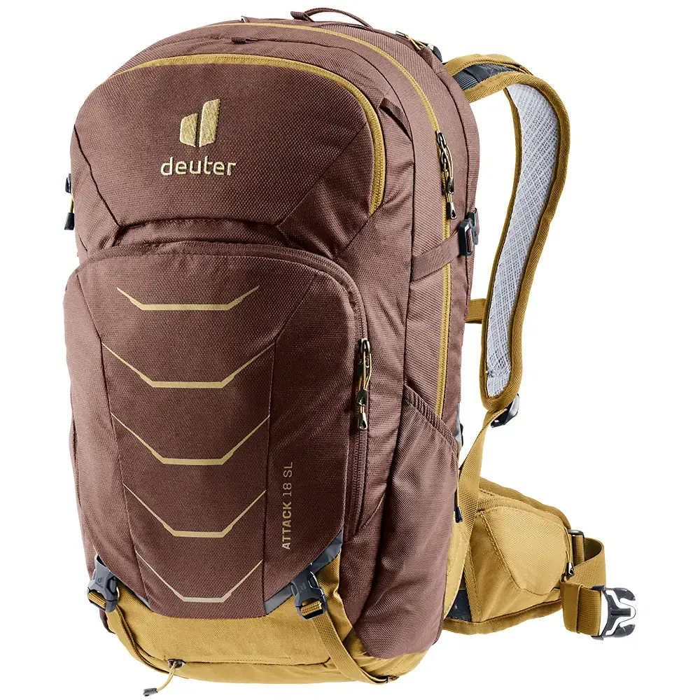 Damen-Fahrradrucksack Deuter Attack 18 SL raisin-almond