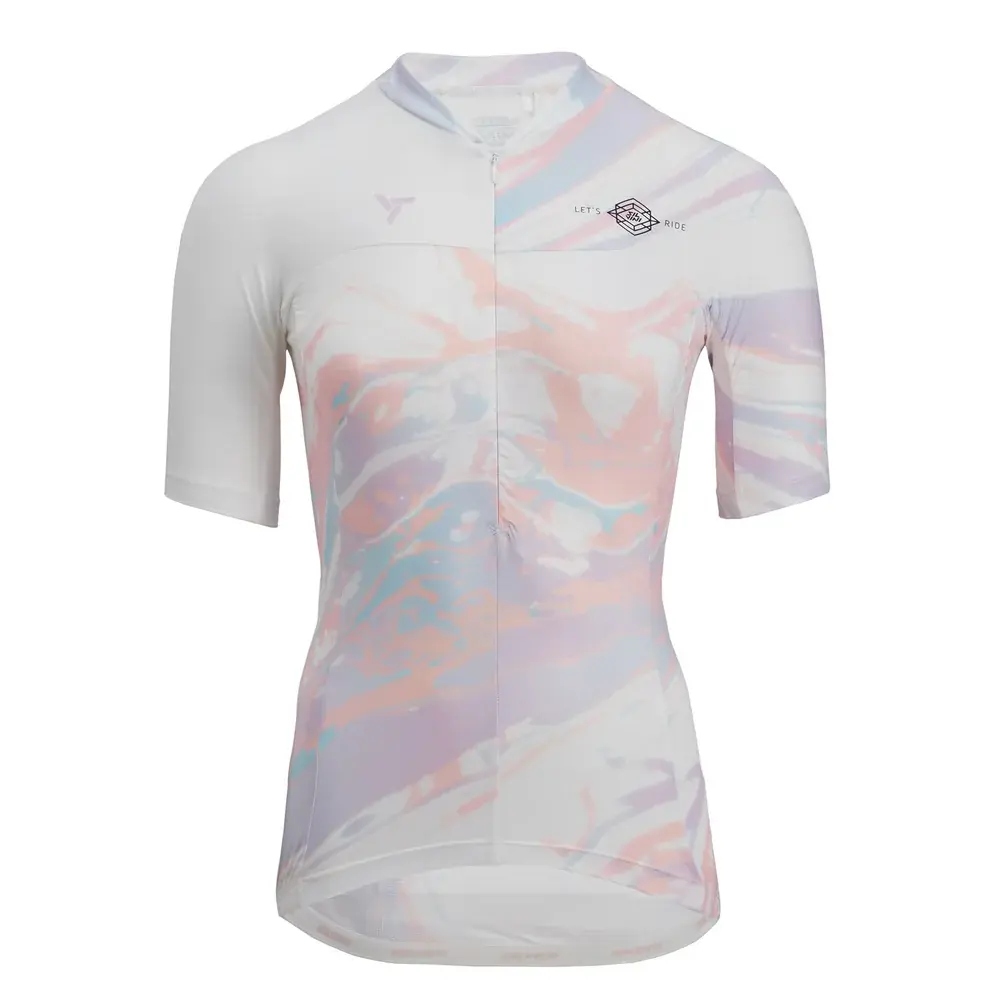 Damen-Radtrikot Silvini Catirina White/blush