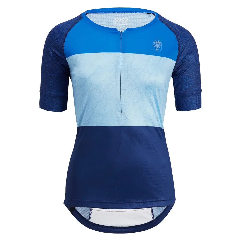 Damen-Radtrikot Silvini Stabina Navy blue