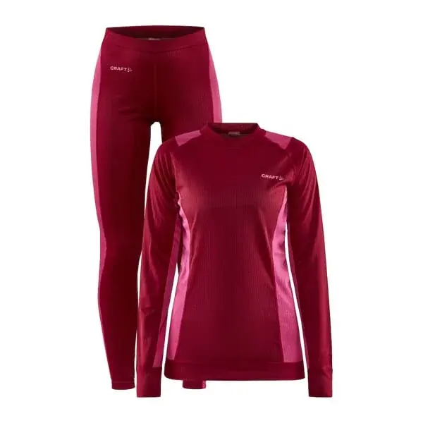 Dámský dvoudílný set funkčního prádla Craft CORE Dry Baselayer růžová