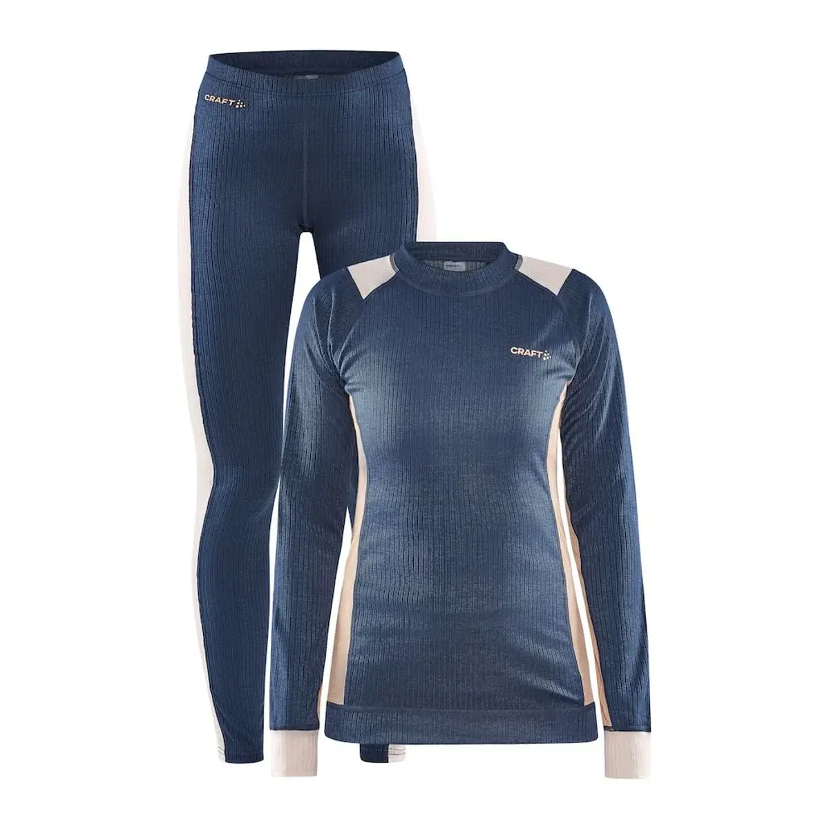 Craft Damen-Funktionsset Craft Core Dry Baselayer dunkelblau mit rosa