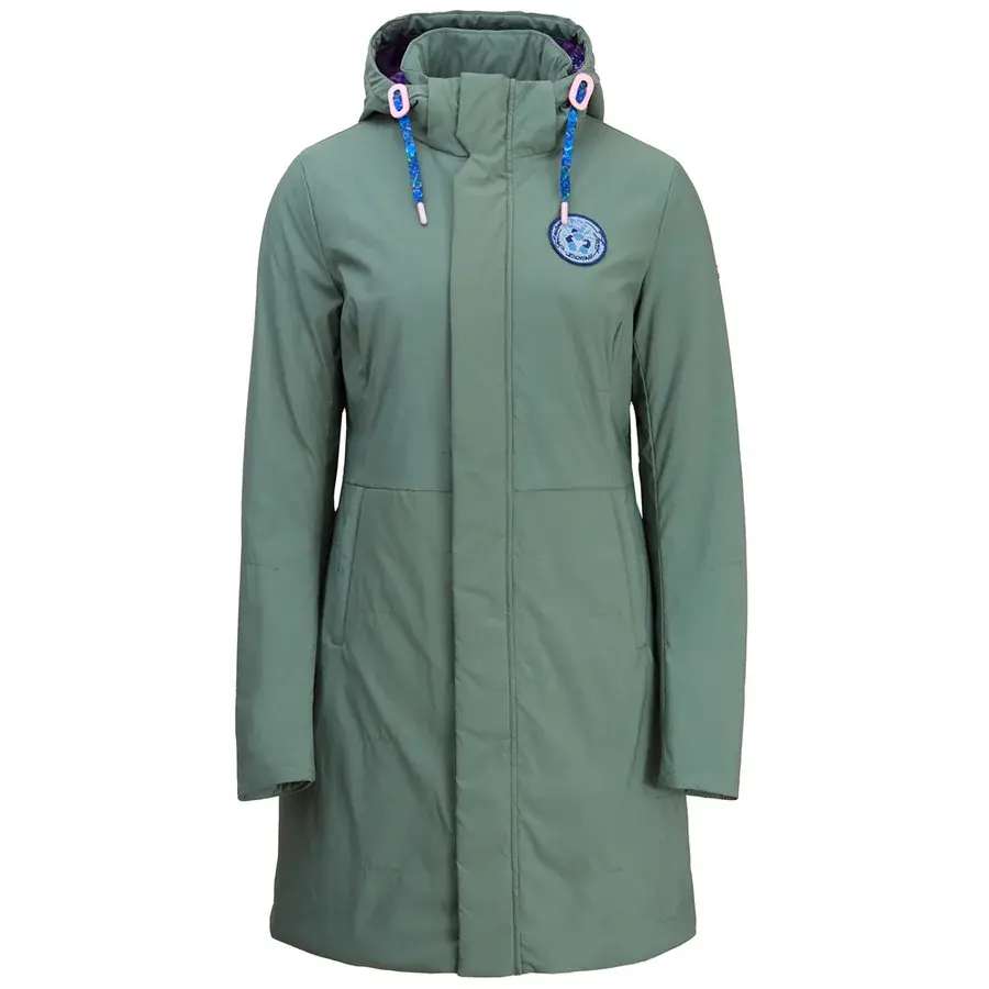 Damenmantel Silvini Montesa olive-navy