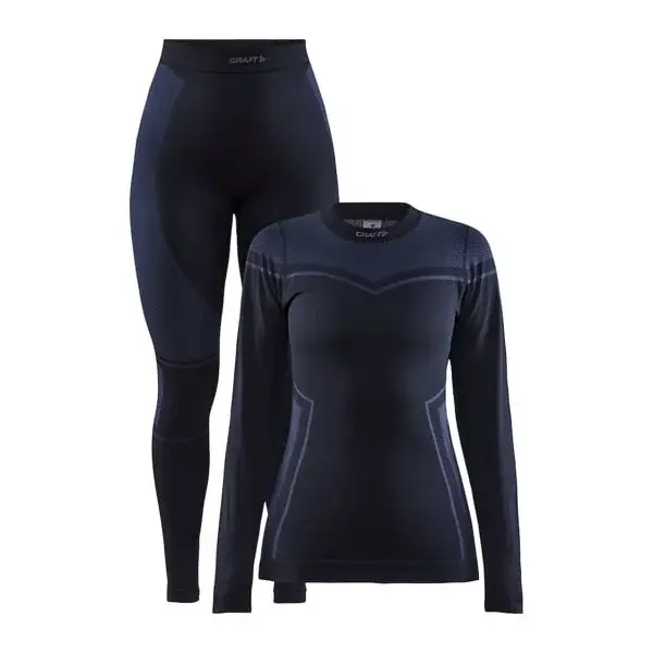 Craft Damen-Funktionsset Craft Core Dry Fuseknit schwarz