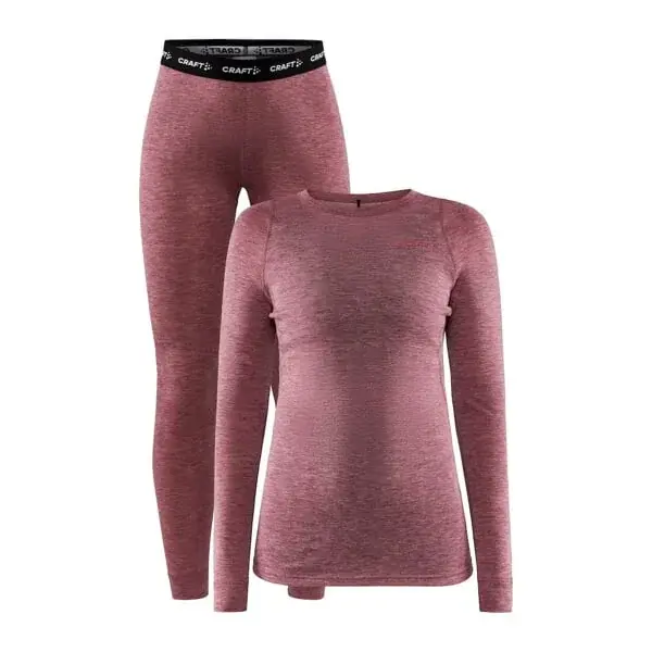 Damen-Funktionsset CRAFT Core Wool Merino rot