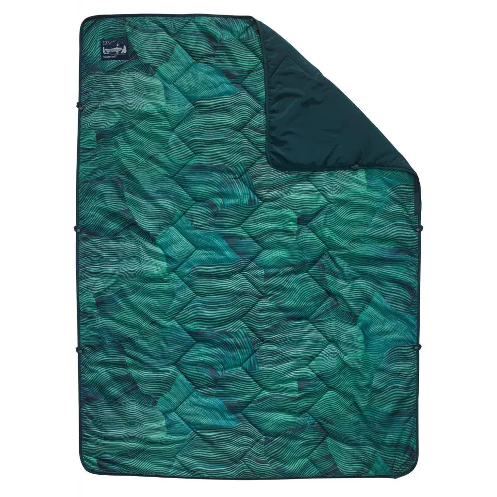 Decke Therm-a-rest Stellar Blanket GreenWave Print