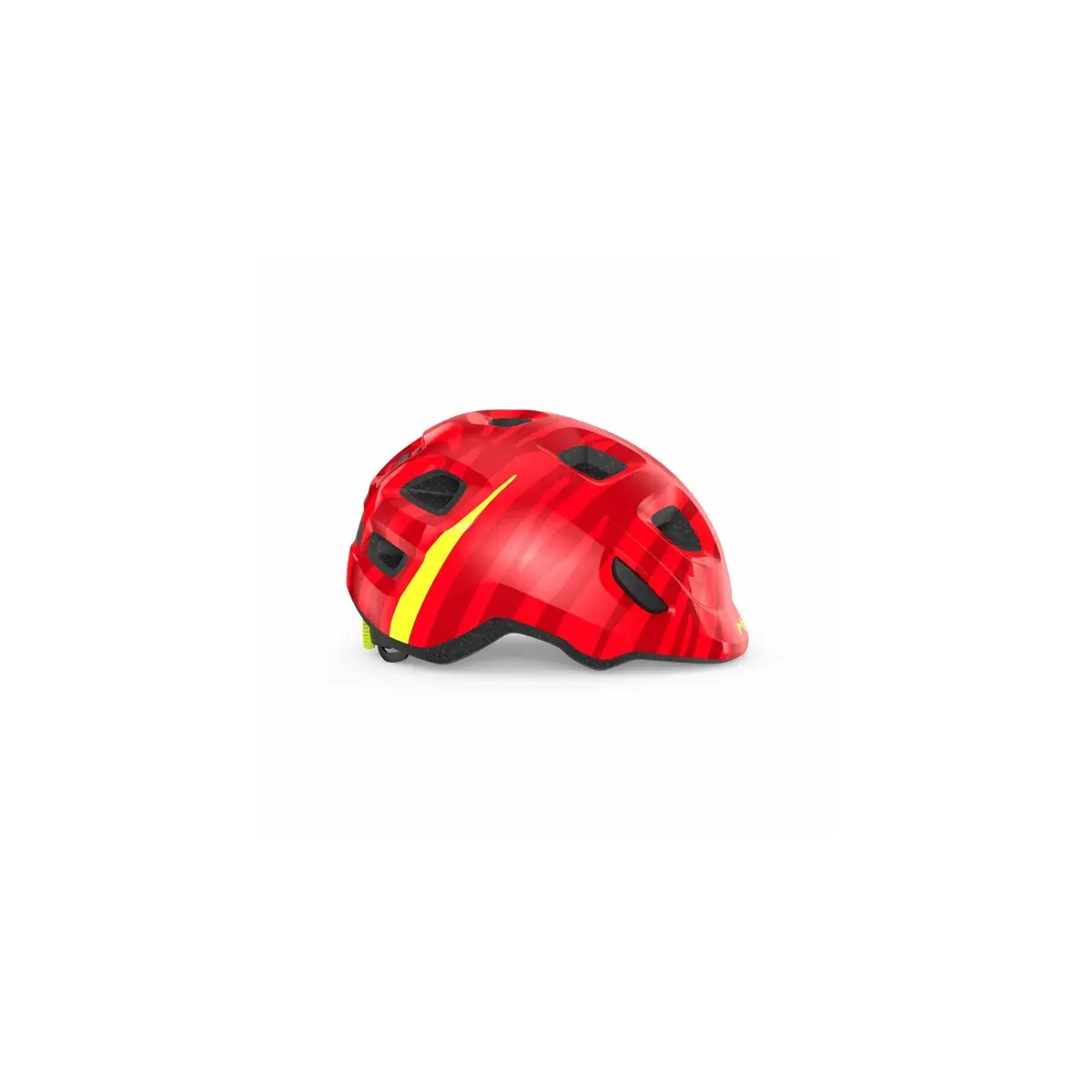 Kinder-Fahrradhelm MET Hooray rot zebra
