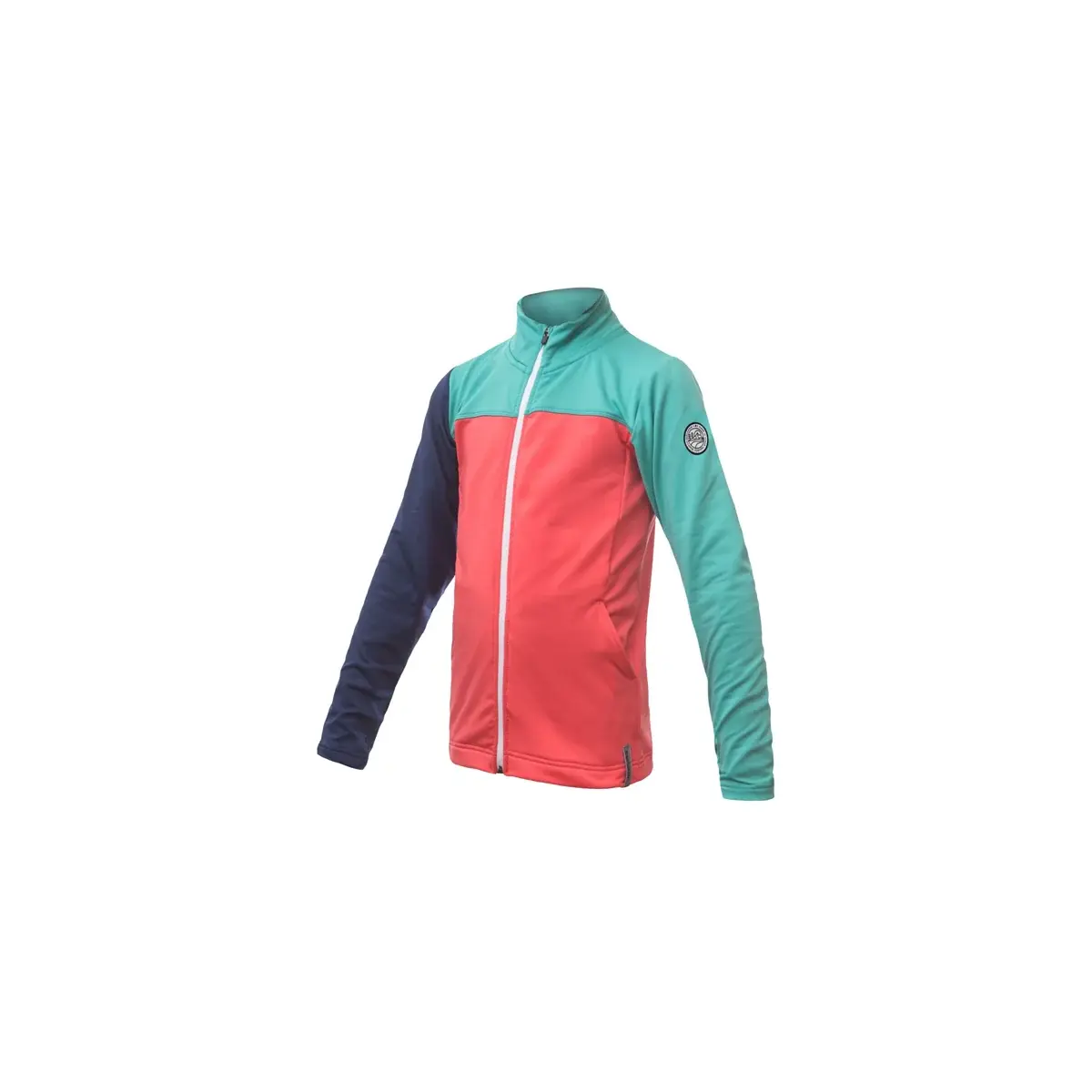 Sensor Kinder-Funktionssweatshirt Sensor Coolmax Thermo Koralle/grün/dunkelblau