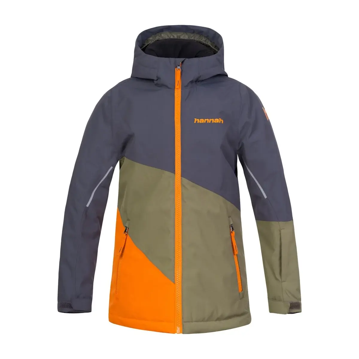 Hannah Kinder-Skijacke Hannah Kigali JR Asphalt/burnt olive