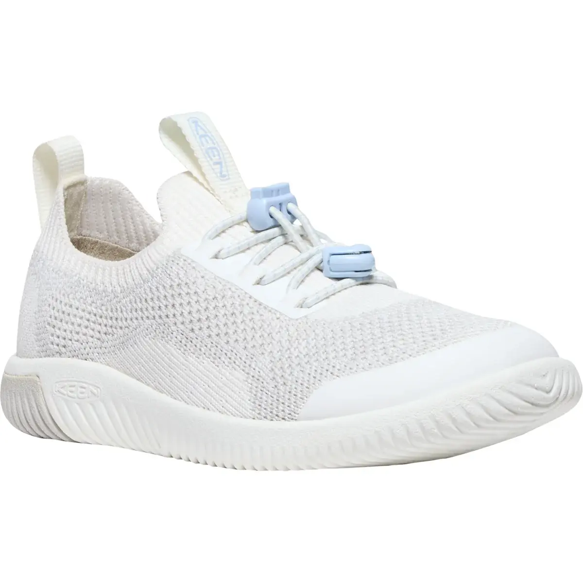 KEEN Kinder-Barfußschuhe KEEN KNX Knit Lace Children/Youth star white/skyway